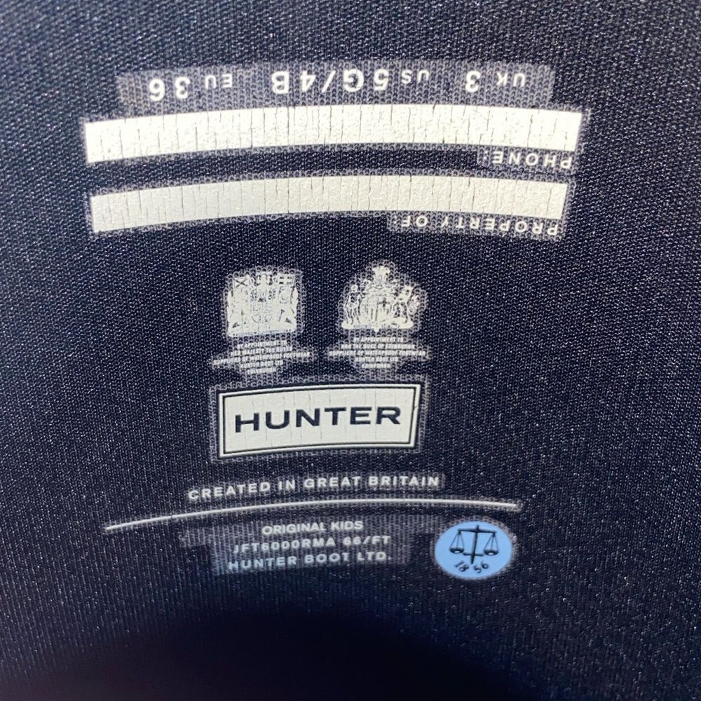 Hunter Classic Black Waterproof Boots Size US 5G/4B - Picture 4 of 16
